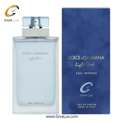  ادو پرفیوم  زنانه اورجینال مدل Dolce and Gabbana Light Blue Eau Intense | دولچه گابانا لایت بلو او اینتنس حجم  100 میل
